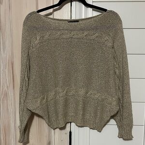 Chic Women's Sweater in Shimmering Gold